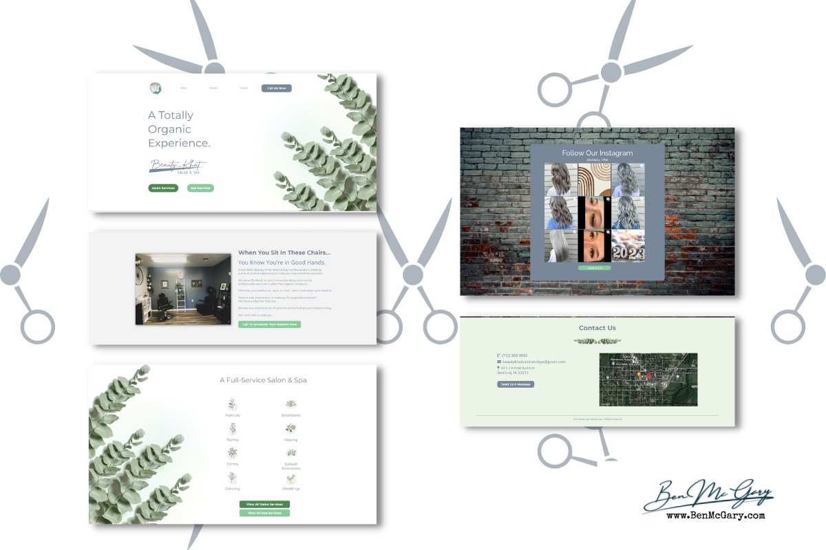 Organic Salon and Spa — Site build by Ben McGary