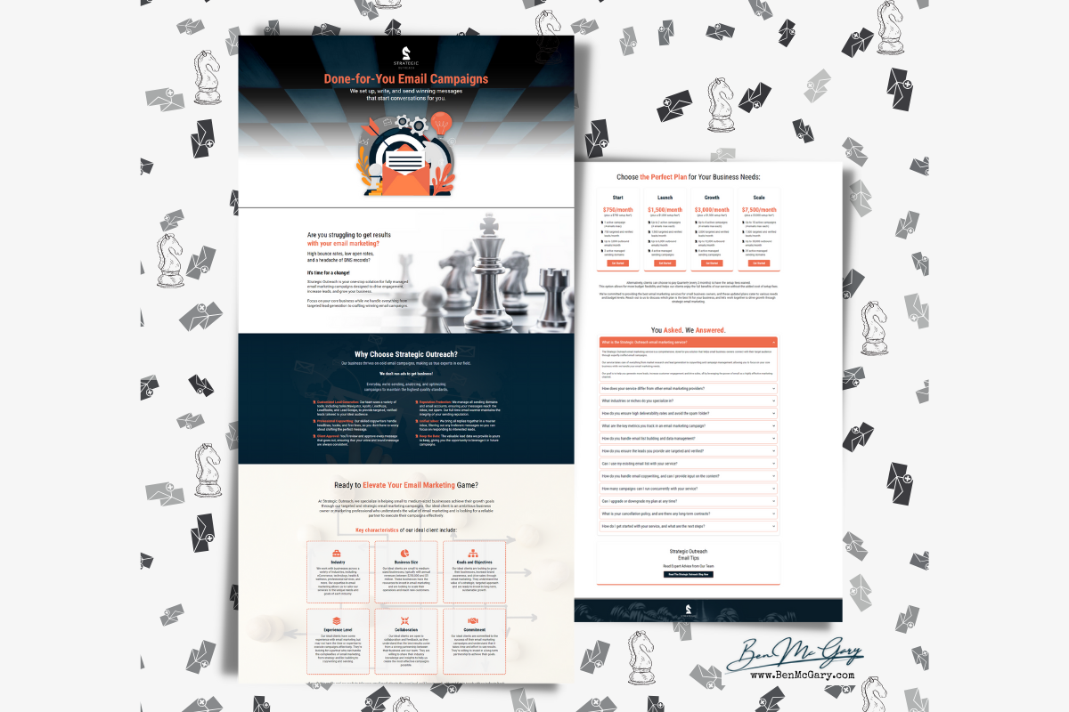 Done-for-You Email — Funnel build by Ben McGary