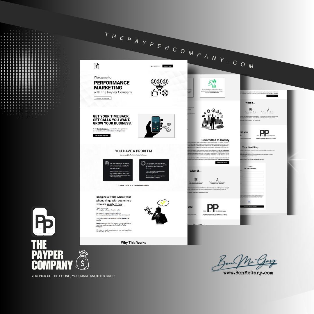 The PayPer Company — Site build by Ben McGary
