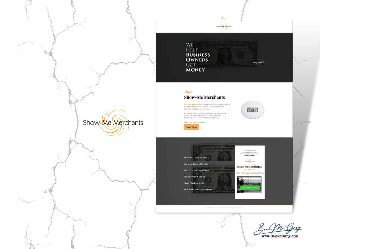 Show-Me Merchants — Brand and site by Ben McGary