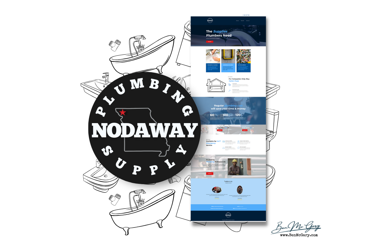 Nodaway Plumbing Supply — Brand and site by Ben McGary